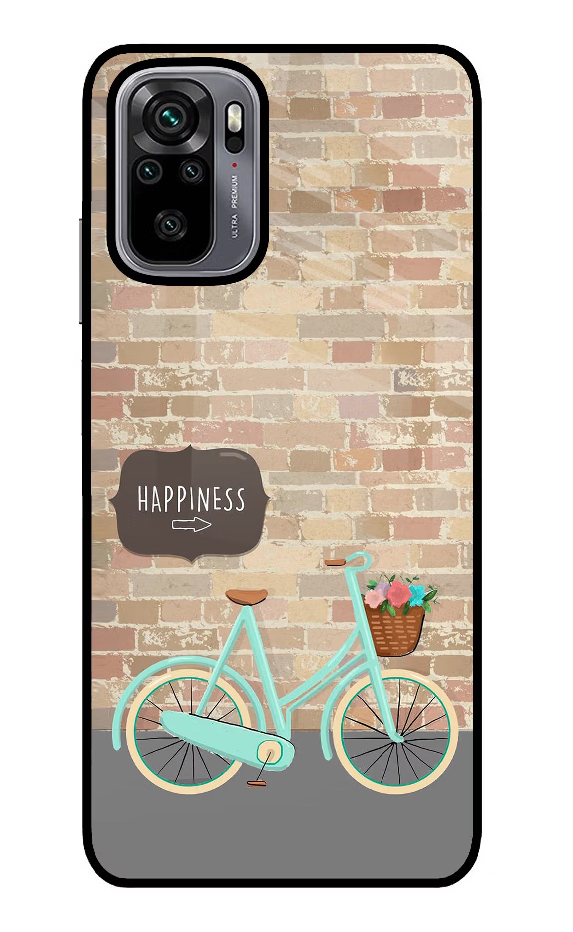 Happiness Artwork Redmi Note 10/10S Glass Case Back Cover by Casekaro