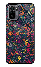 Geometric Abstract Redmi Note 10/10S Glass Case