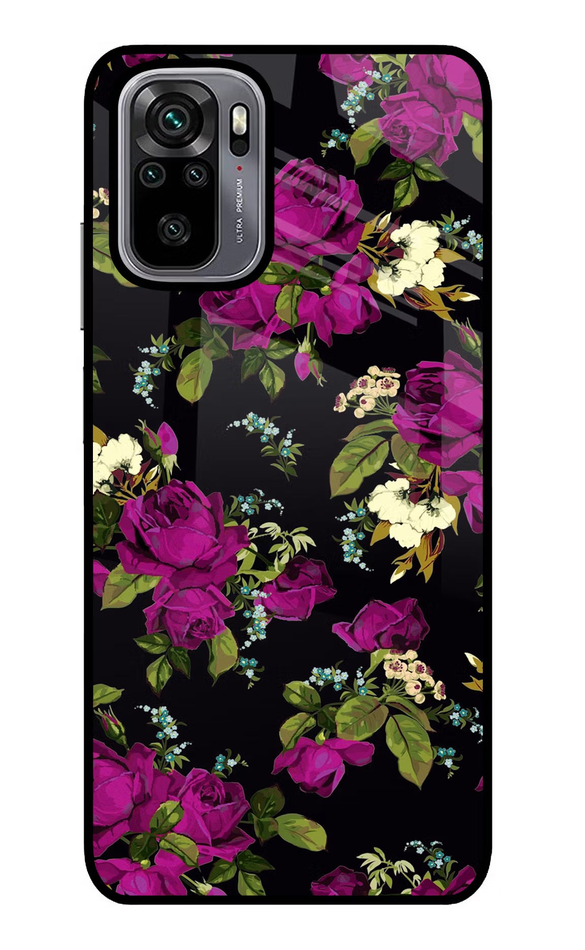 Flowers Redmi Note 10/10S Glass Case Back Cover by Casekaro