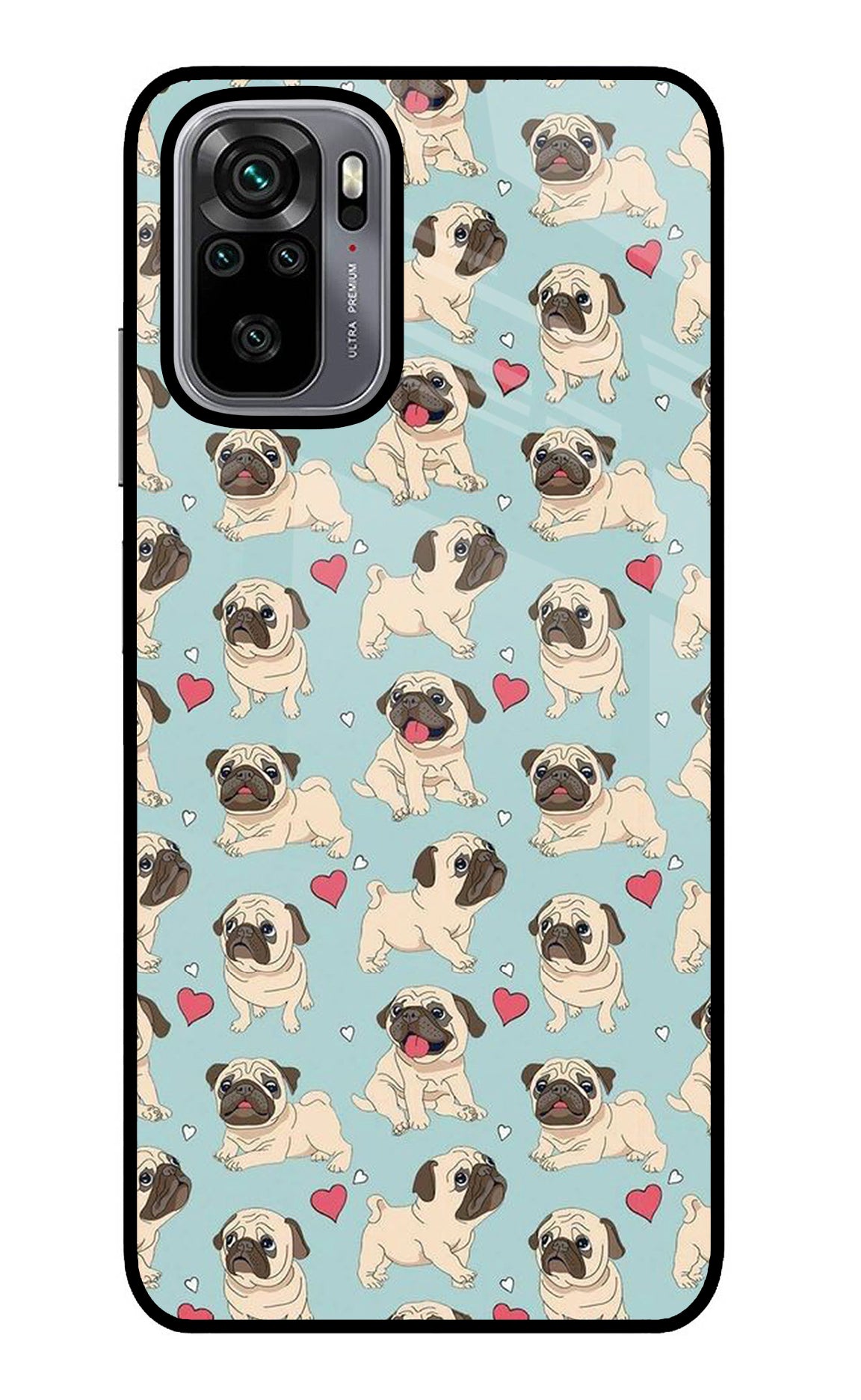 Pug Dog Redmi Note 10/10S Glass Case