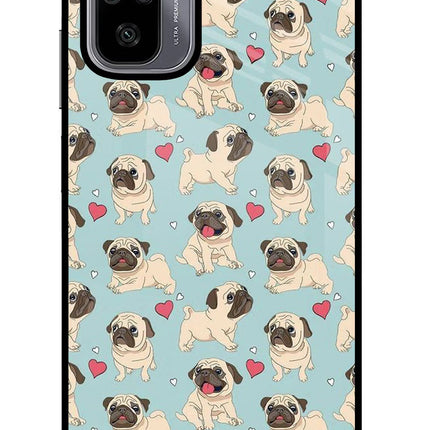 Pug Dog Redmi Note 10/10S Glass Case Back Cover by Casekaro