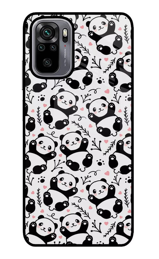 Cute Panda Redmi Note 10/10S Glass Case