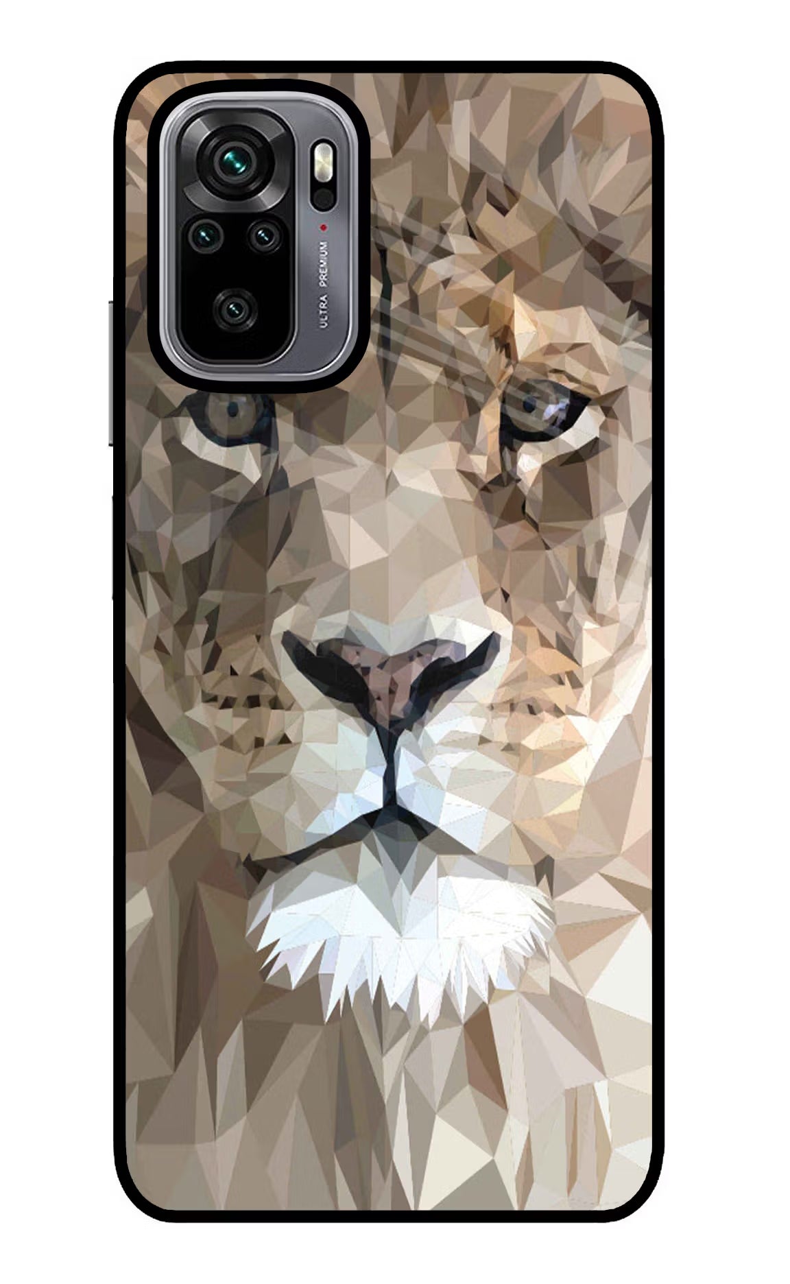 Lion Art Redmi Note 10/10S Glass Case Back Cover by Casekaro