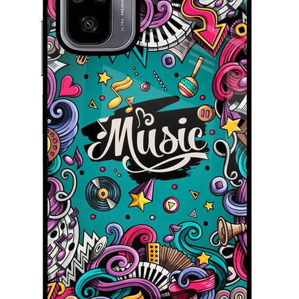 Music Graffiti Redmi Note 10/10S Glass Case
