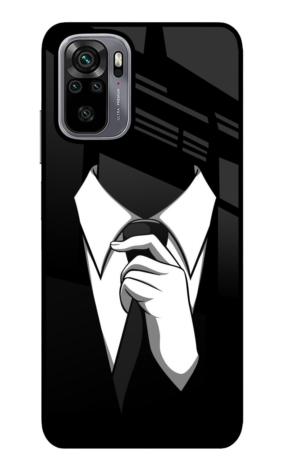 Black Tie Redmi Note 10/10S Back Cover