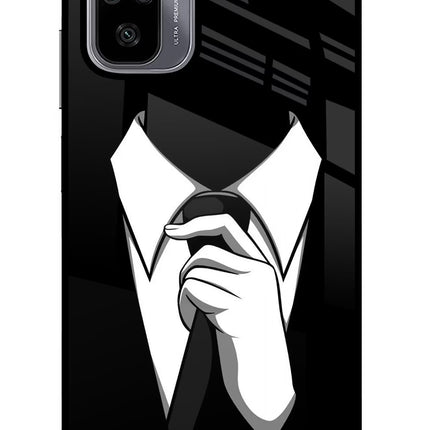 Black Tie Redmi Note 10/10S Glass Case