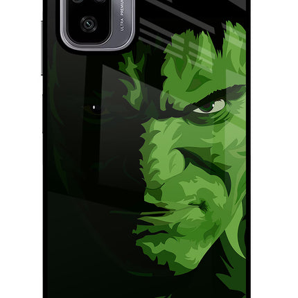 HULK Redmi Note 10/10S Glass Case Back Cover by Casekaro