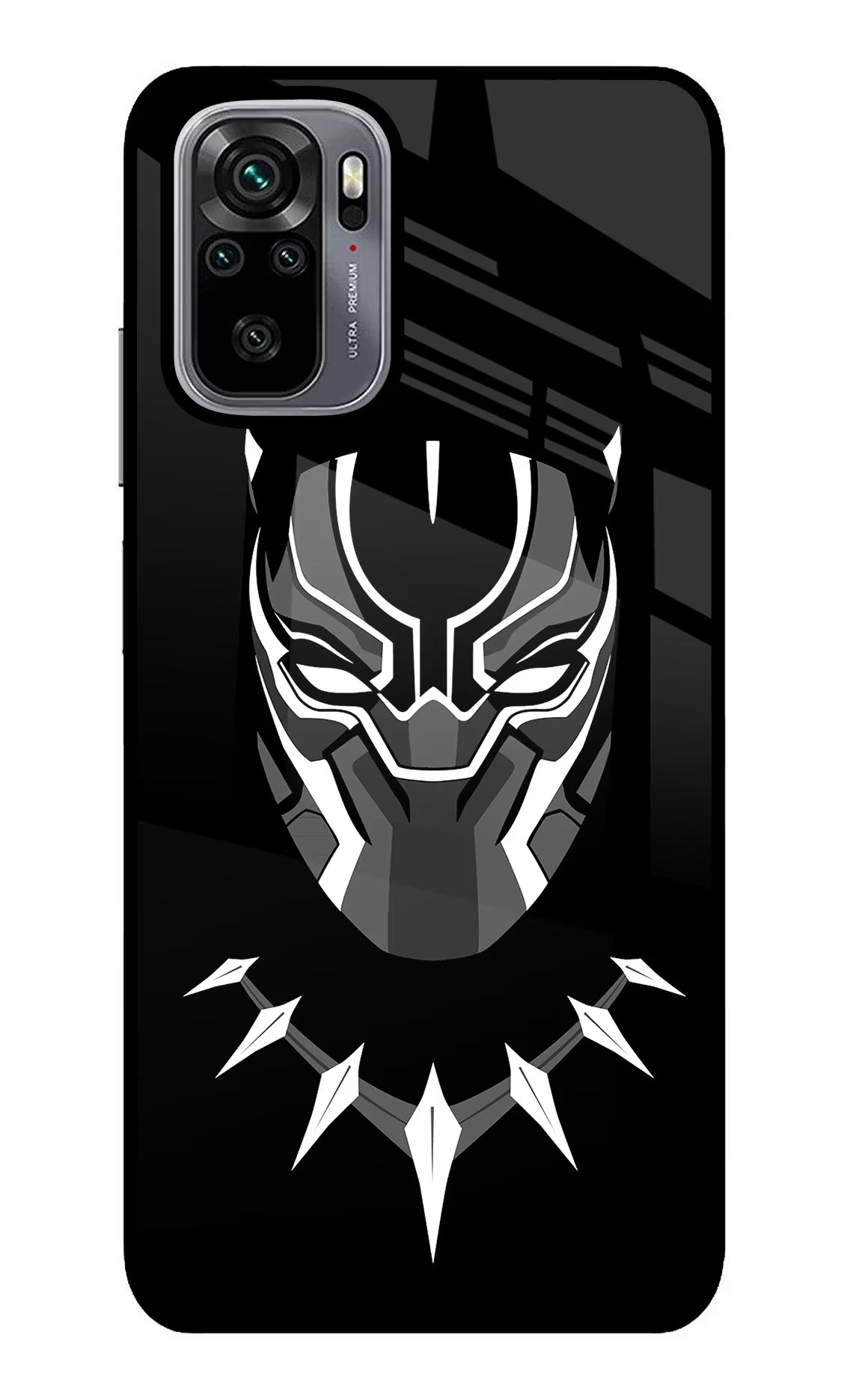 Black Panther Redmi Note 10/10S Glass Case Back Cover by Casekaro