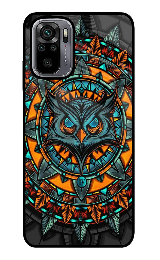 Angry Owl Art Redmi Note 10/10S Glass Case