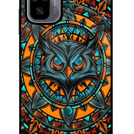 Angry Owl Art Redmi Note 10/10S Glass Case