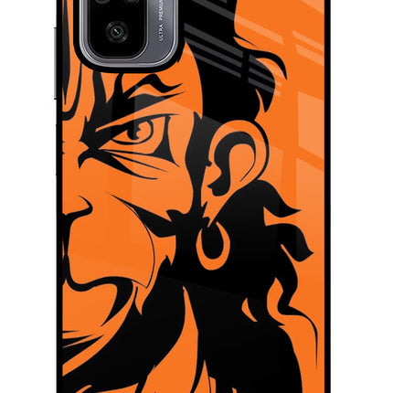 Hanuman Redmi Note 10/10S Glass Case Back Cover by Casekaro