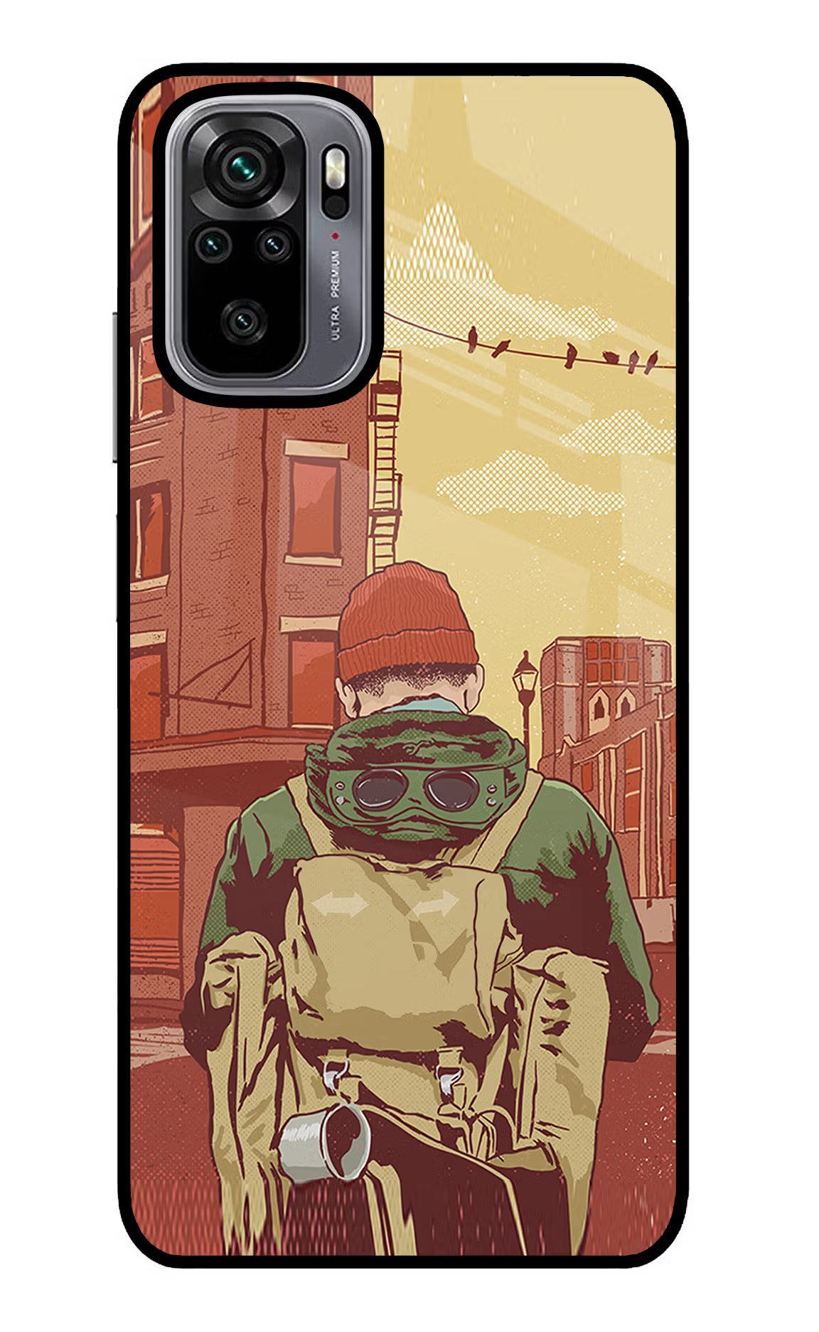 Adventurous Redmi Note 10/10S Glass Case Back Cover by Casekaro