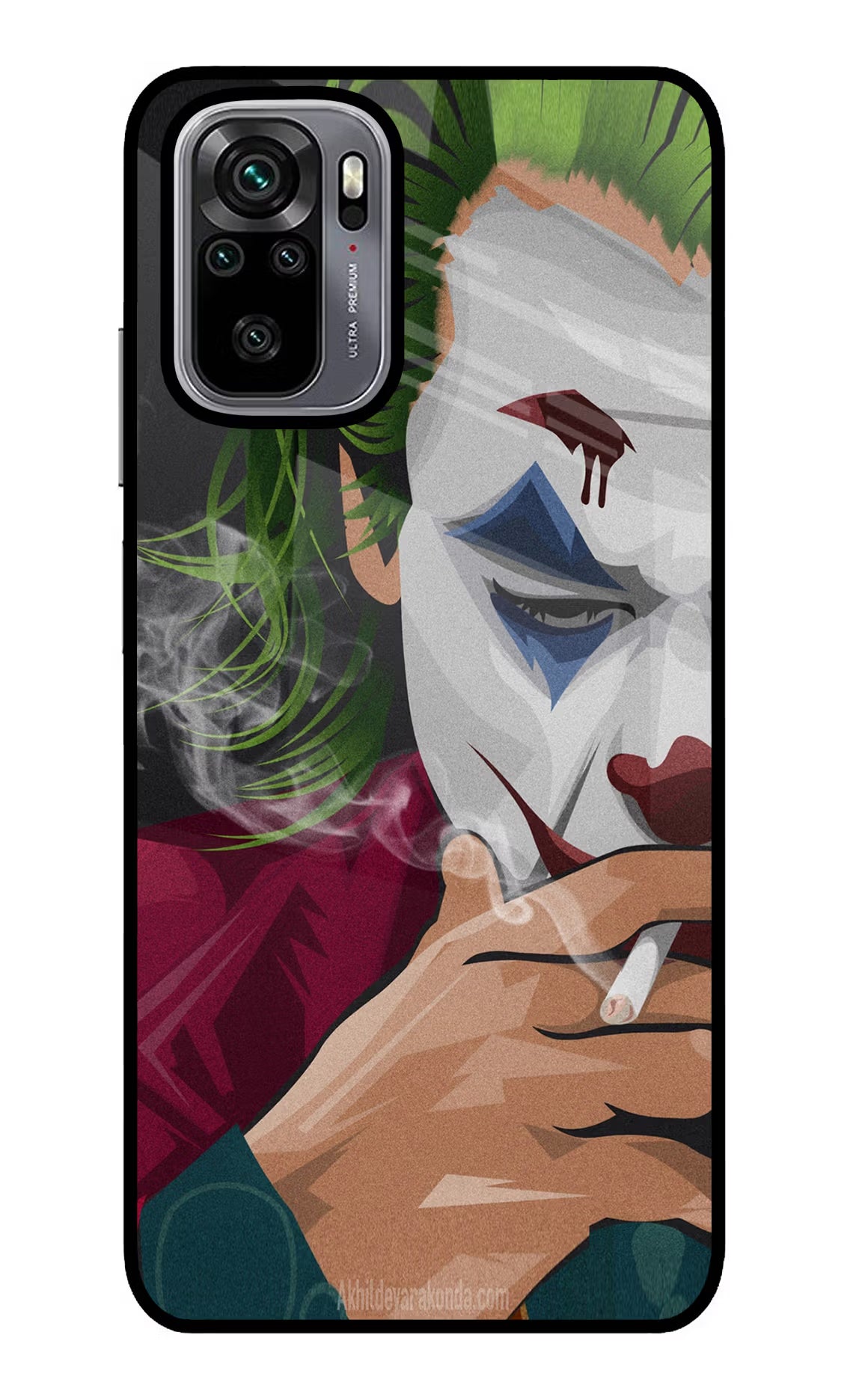 Joker Smoking Redmi Note 10/10S Glass Case Back Cover by Casekaro