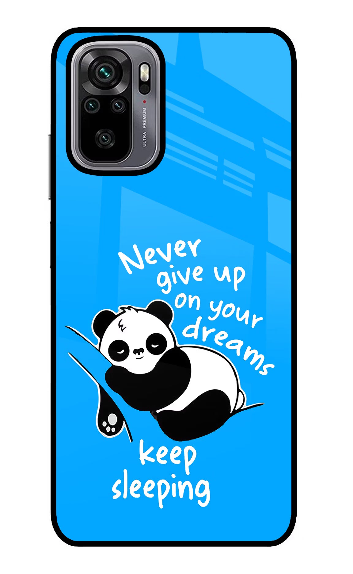 Keep Sleeping Redmi Note 10/10S Glass Case Back Cover by Casekaro