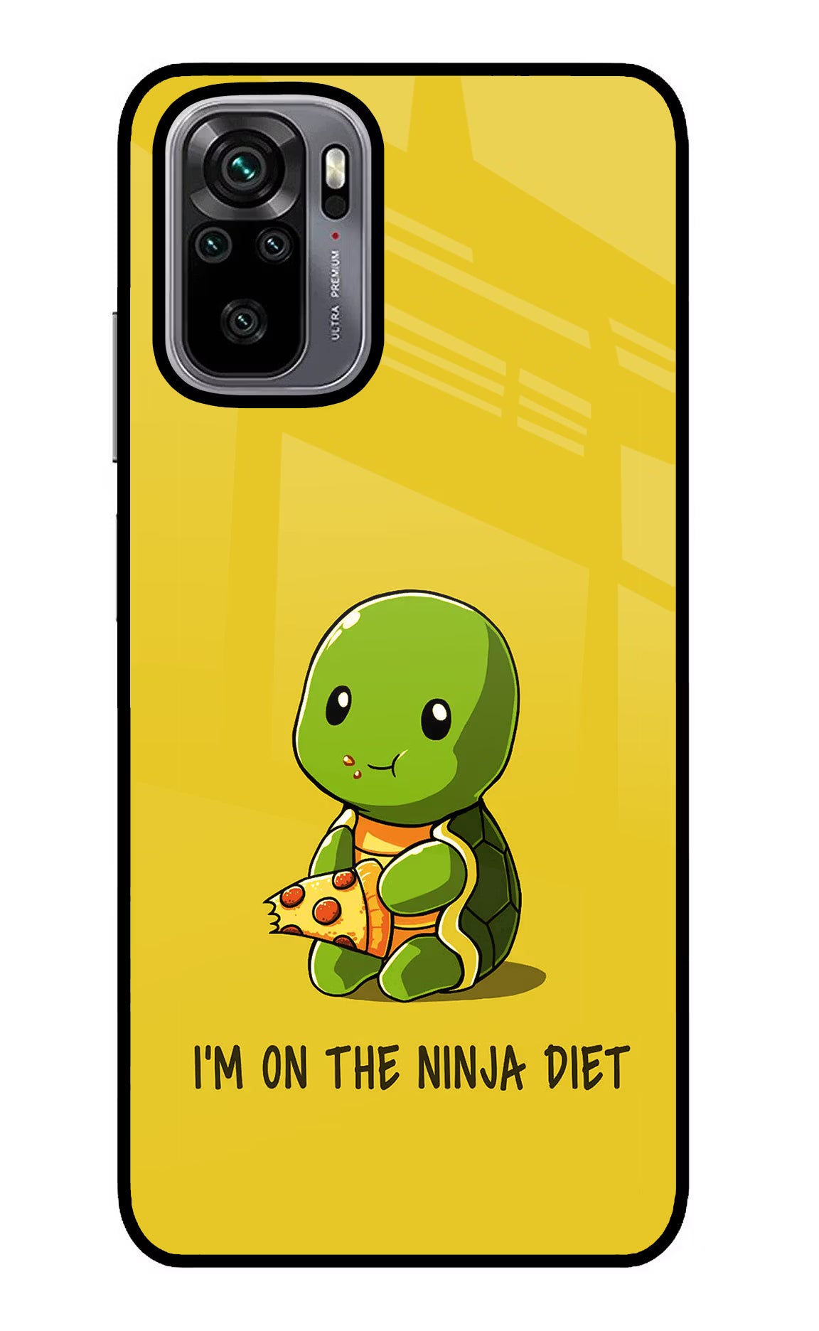 I'm on Ninja Diet Redmi Note 10/10S Glass Case Back Cover by Casekaro