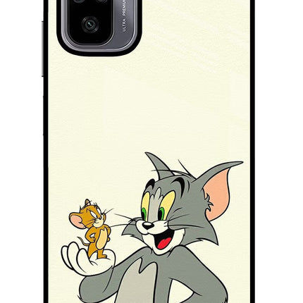 Tom & Jerry Redmi Note 10/10S Glass Case Back Cover by Casekaro