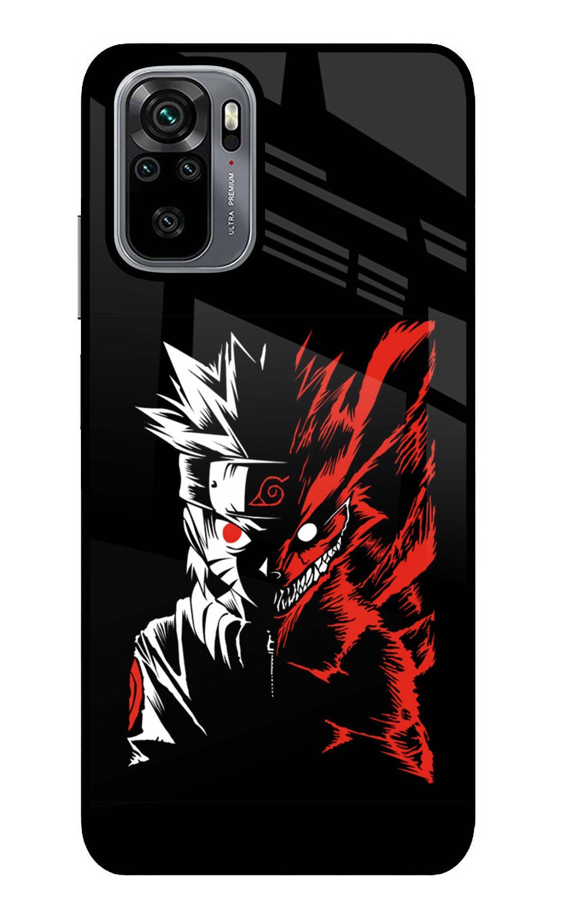 Naruto Two Face Redmi Note 10/10S Glass Case