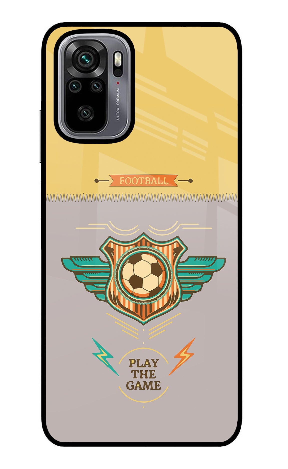 Football Redmi Note 10/10S Glass Case