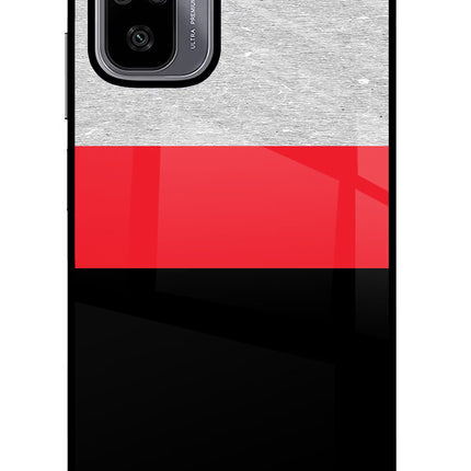 Tri Color Pattern Redmi Note 10/10S Glass Case