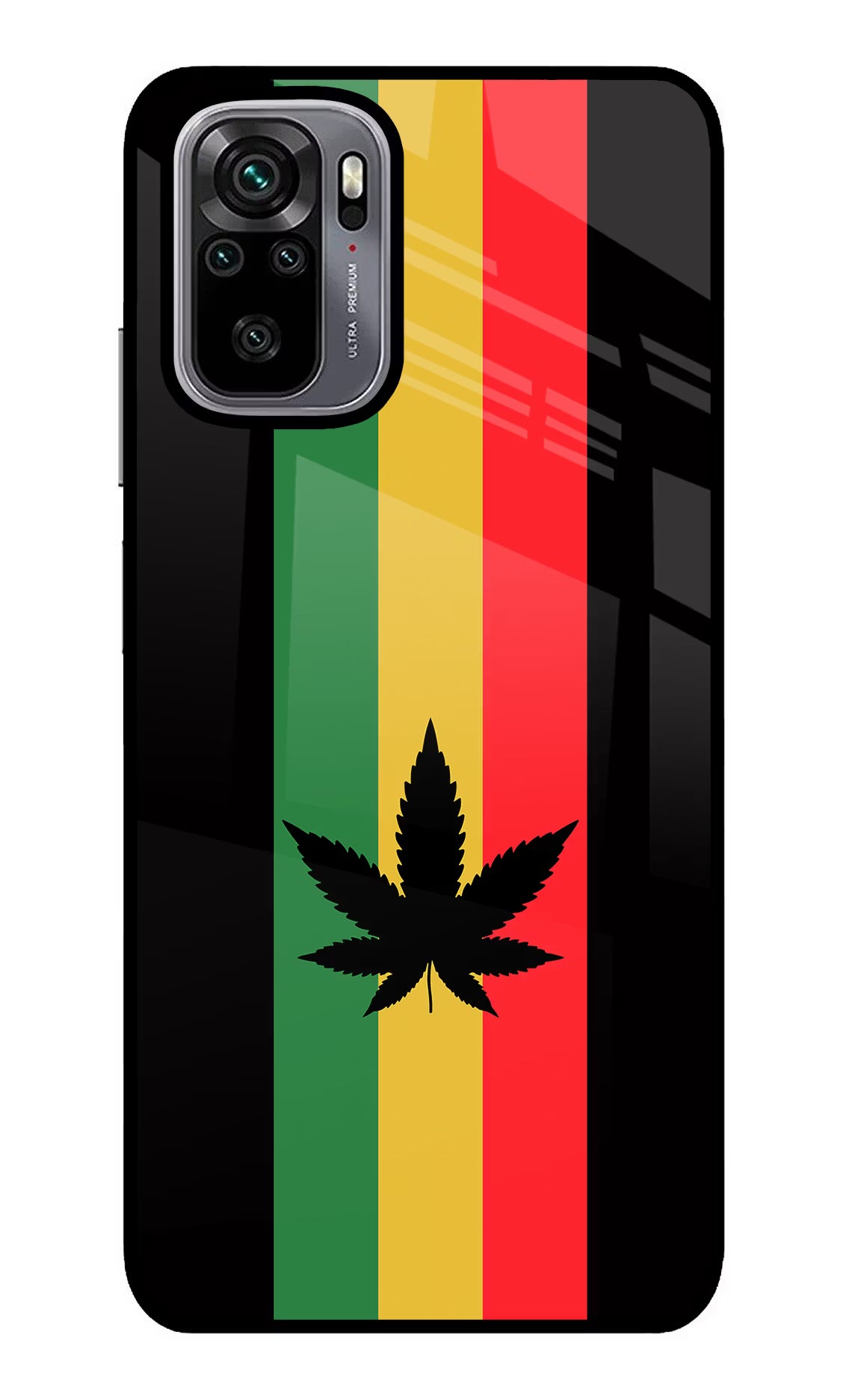 Weed Flag Redmi Note 10/10S Glass Case Back Cover by Casekaro