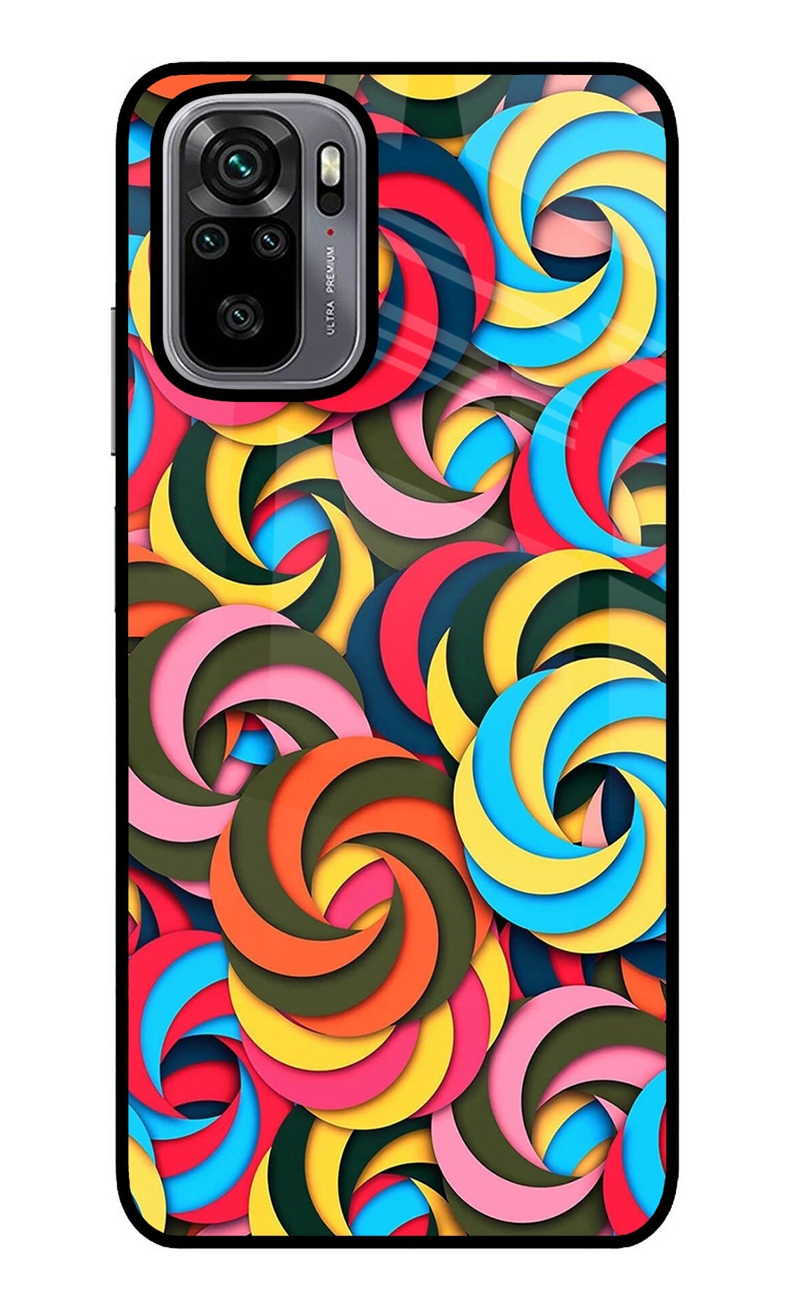 Spiral Pattern Redmi Note 10/10S Back Cover