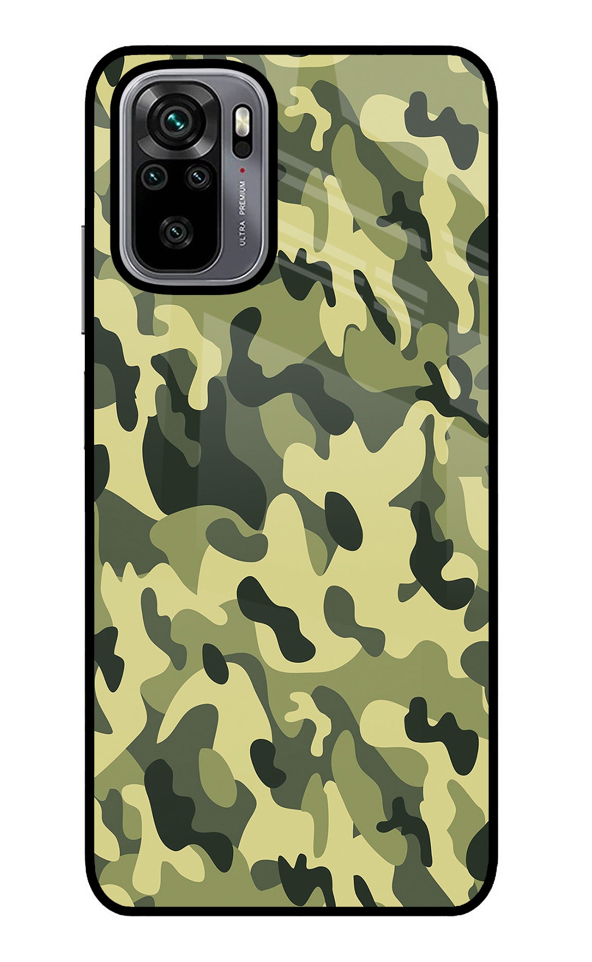 Camouflage Redmi Note 10/10S Glass Case