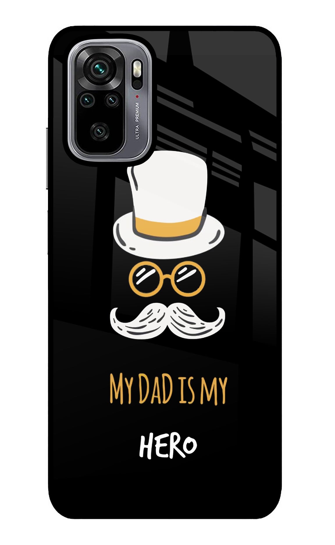 My Dad Is My Hero Redmi Note 10/10S Glass Case