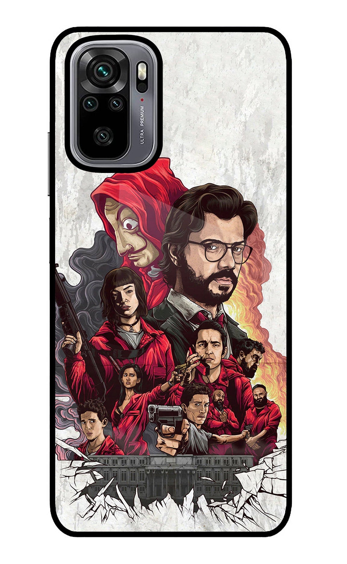 Money Heist Artwork Redmi Note 10/10S Back Cover