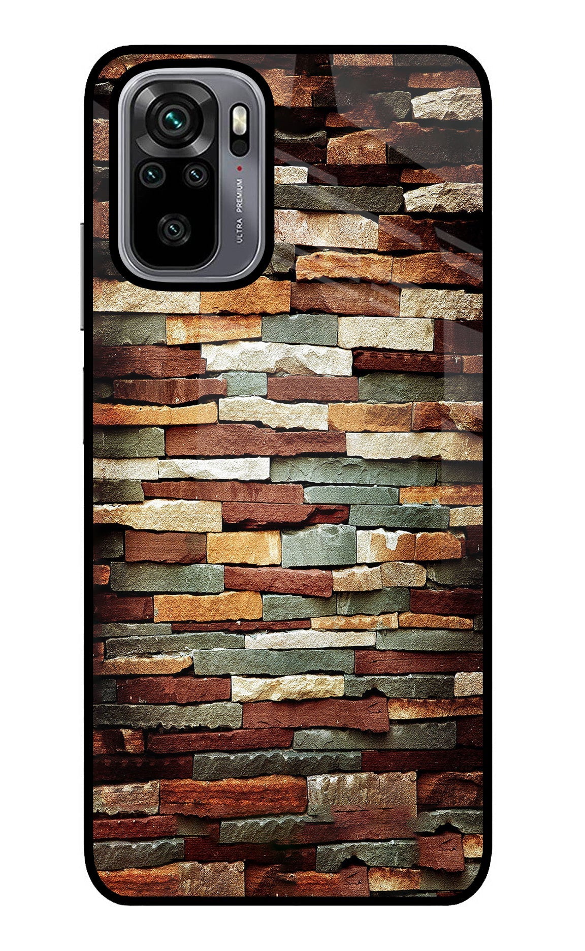 Bricks Pattern Redmi Note 10/10S Back Cover