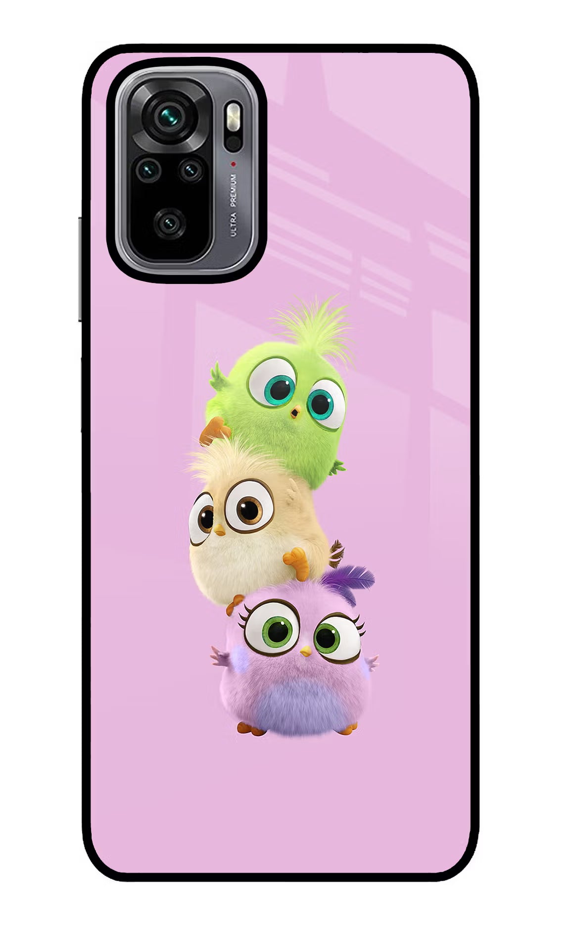 Cute Little Birds Redmi Note 10/10S Glass Case Back Cover by Casekaro
