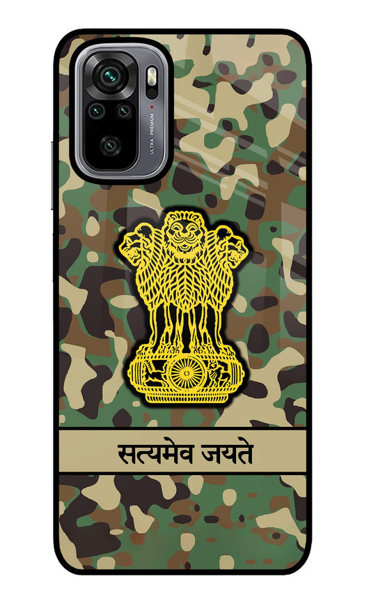 Satyamev Jayate Army Redmi Note 10/10S Glass Case