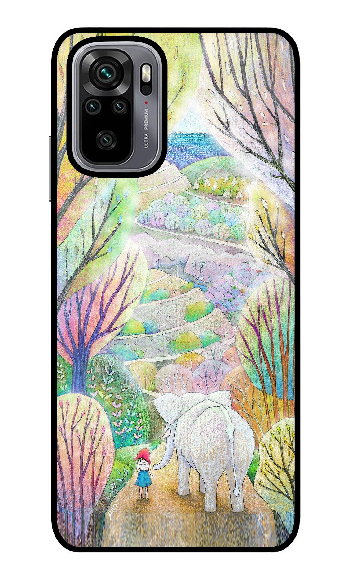 Nature Painting Redmi Note 10/10S Glass Case