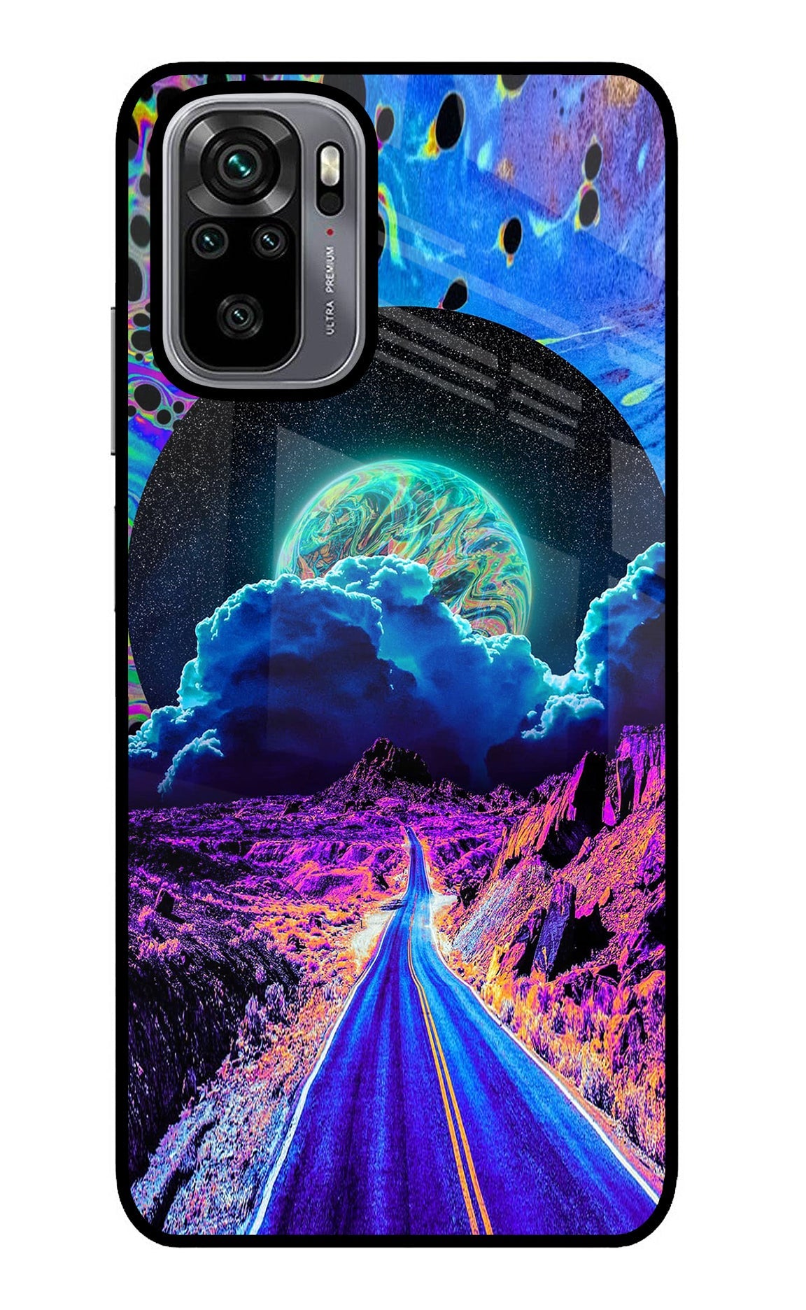 Psychedelic Painting Redmi Note 10/10S Glass Case