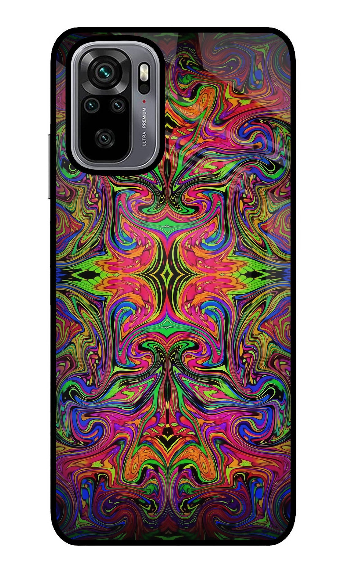 Psychedelic Art Redmi Note 10/10S Glass Case