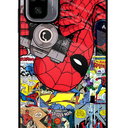 Spider Man Redmi Note 10/10S Glass Case