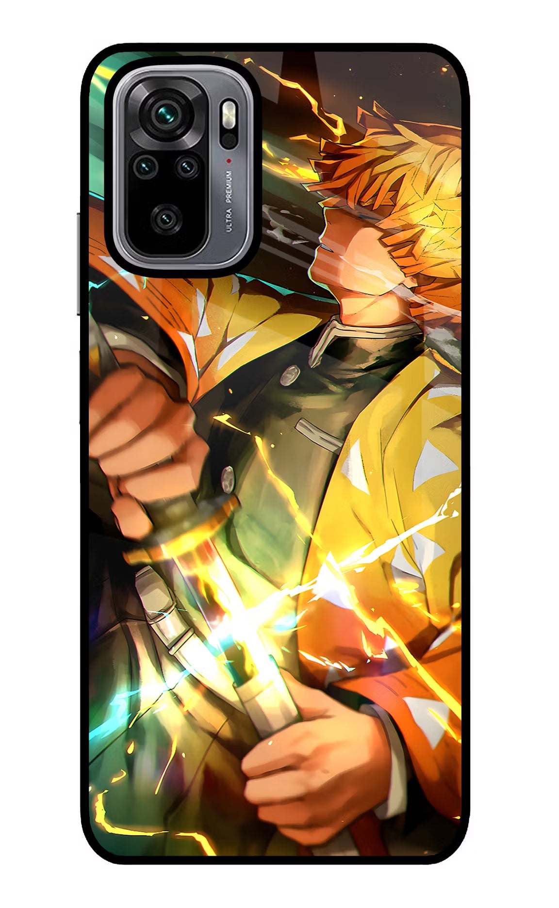 Demon Slayer Redmi Note 10/10S Glass Case Back Cover by Casekaro