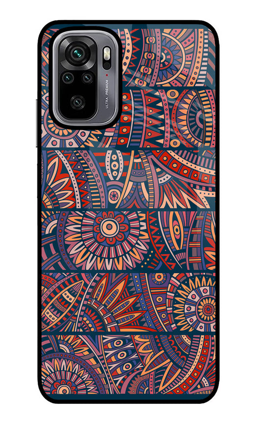 African Culture Design Redmi Note 10/10S Glass Case