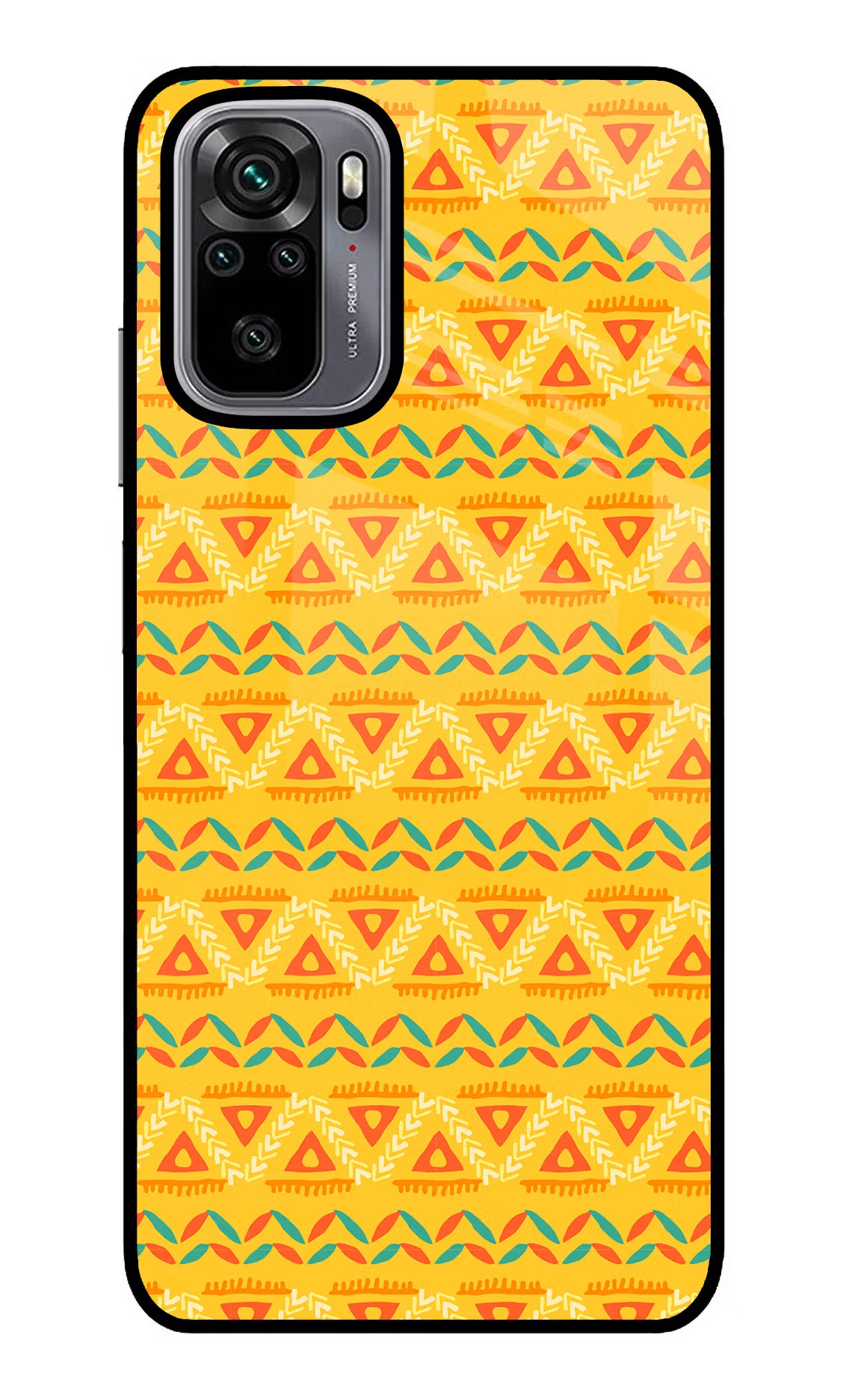 Tribal Pattern Redmi Note 10/10S Glass Case Back Cover by Casekaro