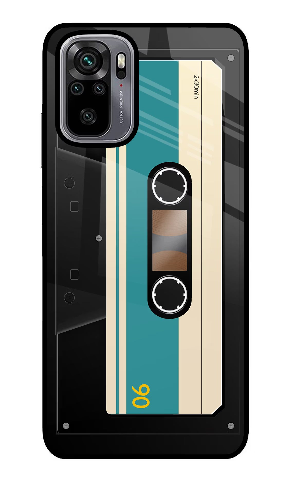 Cassette Redmi Note 10/10S Glass Case Back Cover by Casekaro