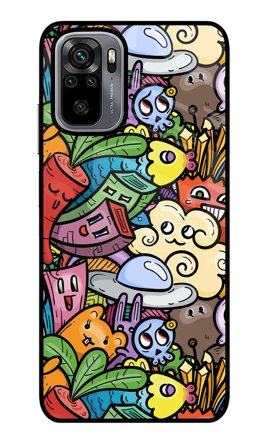 Veggie Doodle Redmi Note 10/10S Glass Case