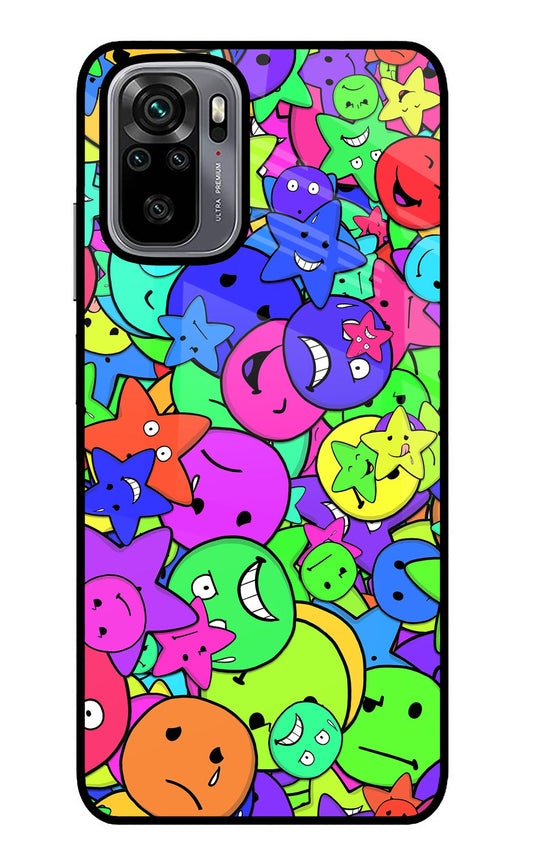 Fun Doodle Redmi Note 10/10S Glass Case