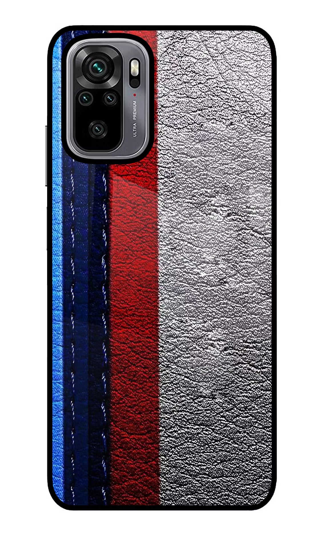 BMW Stripes Redmi Note 10/10S Glass Case Back Cover by Casekaro