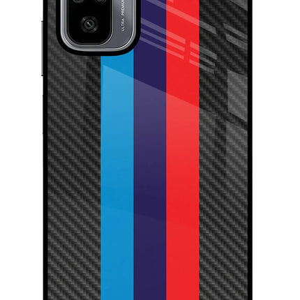 BMW Stripes Pattern Redmi Note 10/10S Glass Case