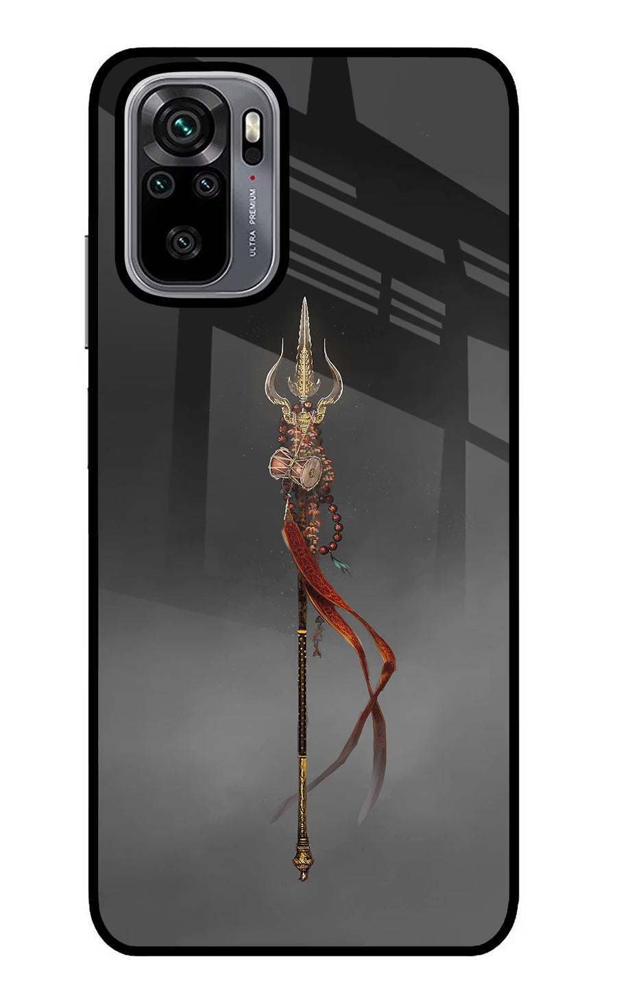 Shiv Trishul Redmi Note 10/10S Back Cover, Metal case