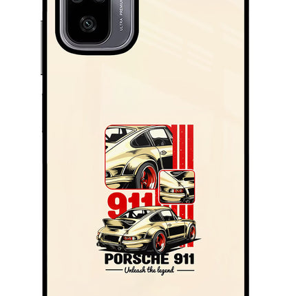 Classic Porsche 911 Redmi Note 10/10S Glass Case Back Cover by Casekaro