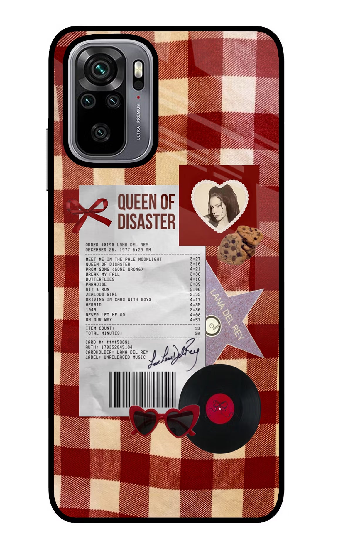 Queen of Disaster Redmi Note 10/10S Glass Case Back Cover by Casekaro