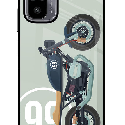 Classic Cafe Racer 99 Redmi Note 10/10S Glass Case Back Cover by Casekaro