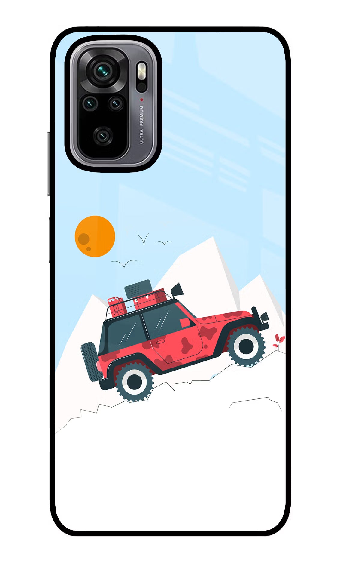 Mountain Trail Beast Redmi Note 10/10S Glass Case Back Cover by Casekaro