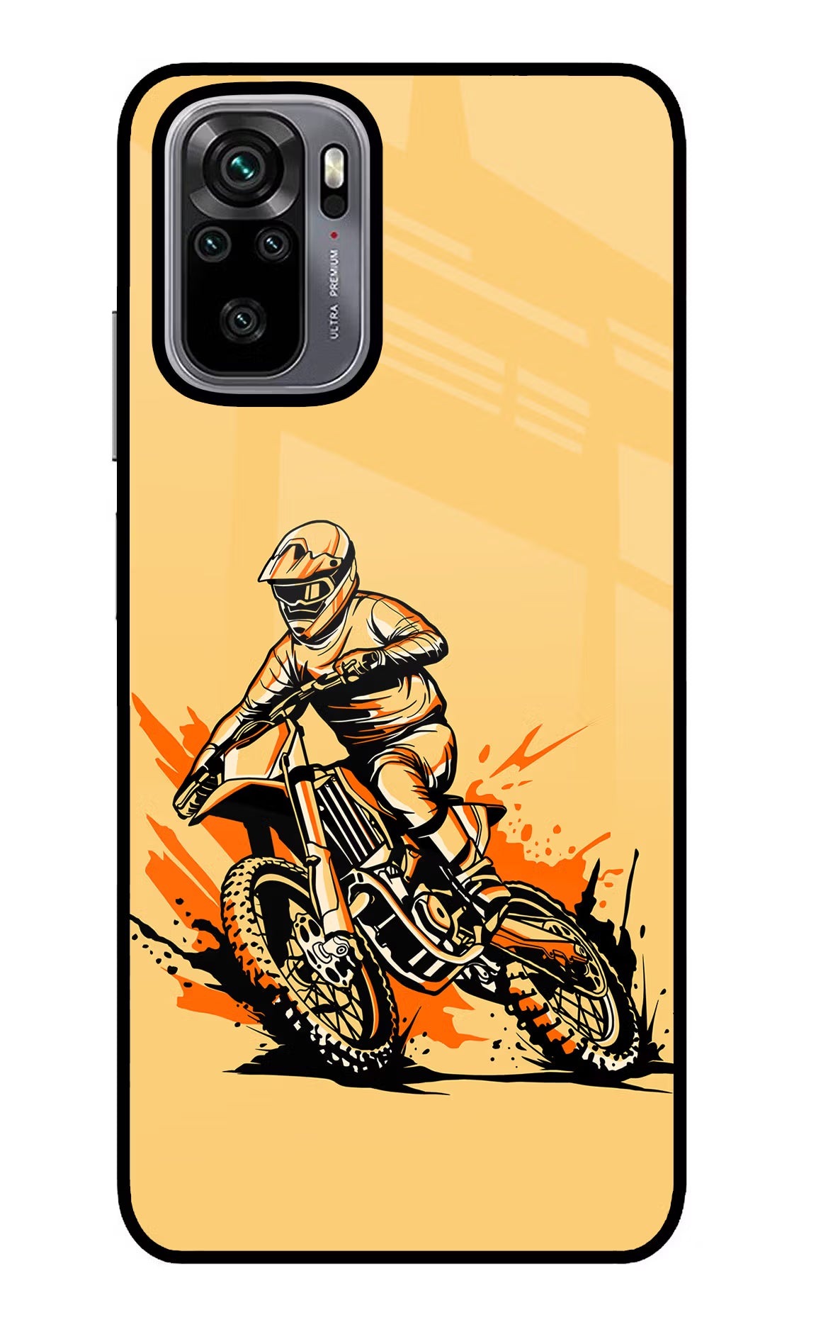 Off-Road Fury Redmi Note 10/10S Glass Case Back Cover by Casekaro