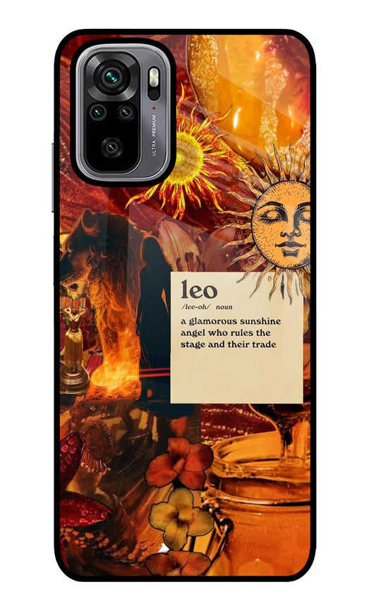 Leo Zodiac Redmi Note 10/10S Glass Case